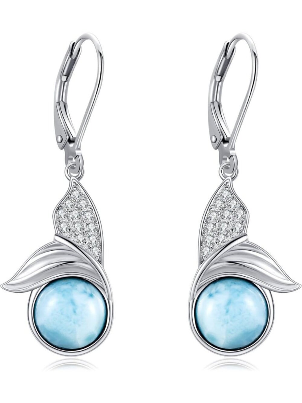 Ocean-Inspired 925 Sterling Silver Earrings - Jellyfish, Starfish, Mermaid